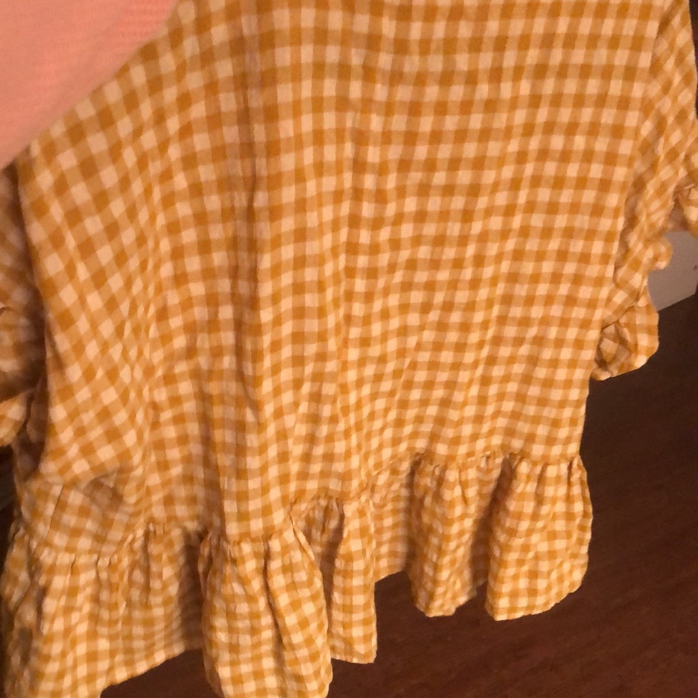 Checked Buttoned-Up Blouse - image 4